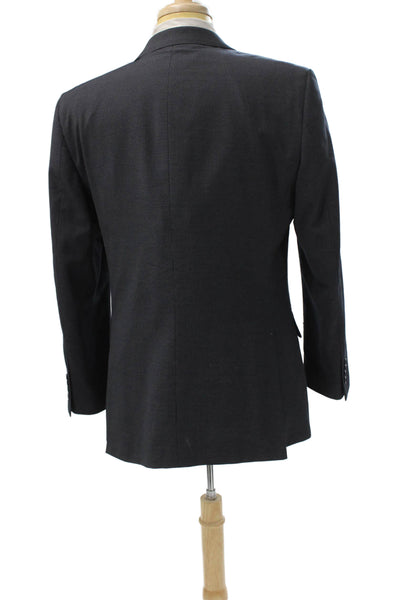 Andrew Fezza Men's Blazer Gray Polyester Button Size 40