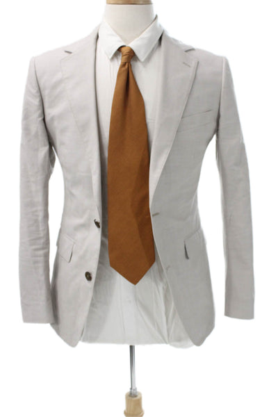 Bonobos Mens Beige Cotton Blazer Solid Spring Size 36