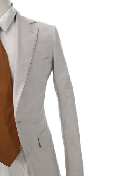 Bonobos Mens Beige Cotton Blazer Solid Spring Size 36