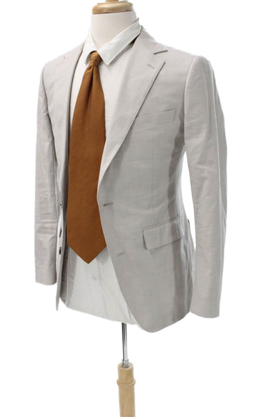 Bonobos Mens Beige Cotton Blazer Solid Spring Size 36