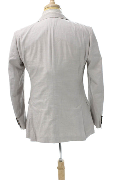 Bonobos Mens Beige Cotton Blazer Solid Spring Size 36