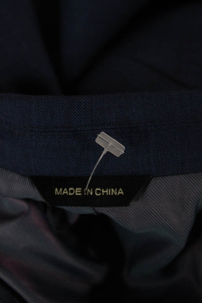 Neiman Marcus Mens Blazer Blue Wool Button Size 48