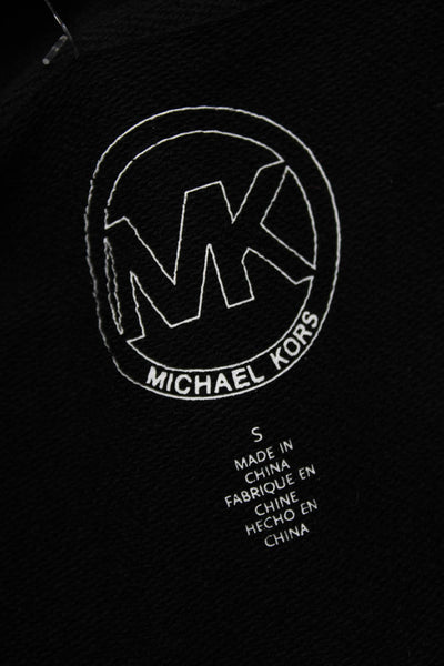 Michael Kors Women Basic Jacket Black Short Sleeve Zip Size S