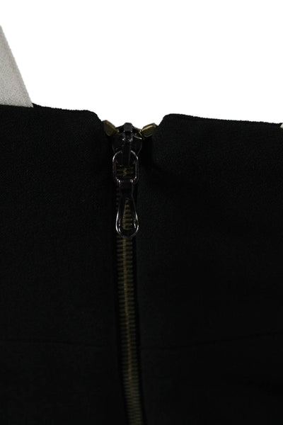 Roland Mouret Women One Shoulder Sleeveless Black Jumpsuit Size 4