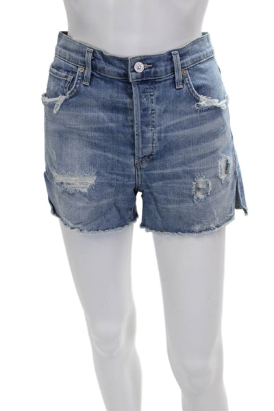 Citizens of Humanity Womens Cut-Off Blue Shorts Size 27