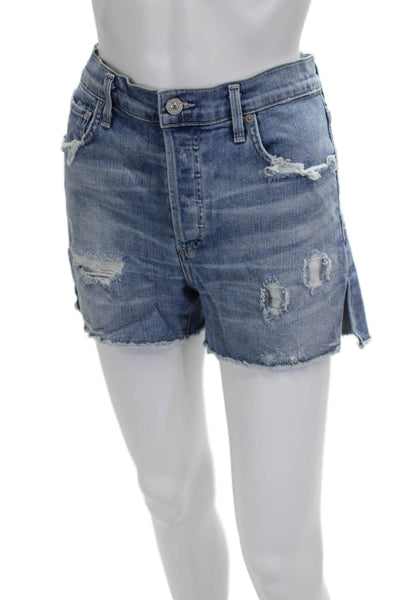 Citizens of Humanity Womens Cut-Off Blue Shorts Size 27