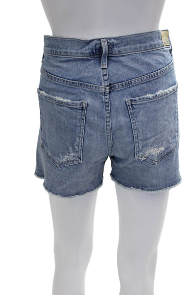 Citizens of Humanity Womens Cut-Off Blue Shorts Size 27