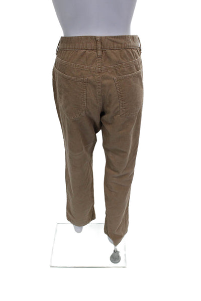 Joe Fresh Men's Brown Cotton Solid Button Fly Pants Size 33