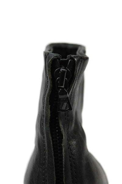 Rag & Bone Womens Leather Block Heels Ankle Boots Shoes Black Size 6