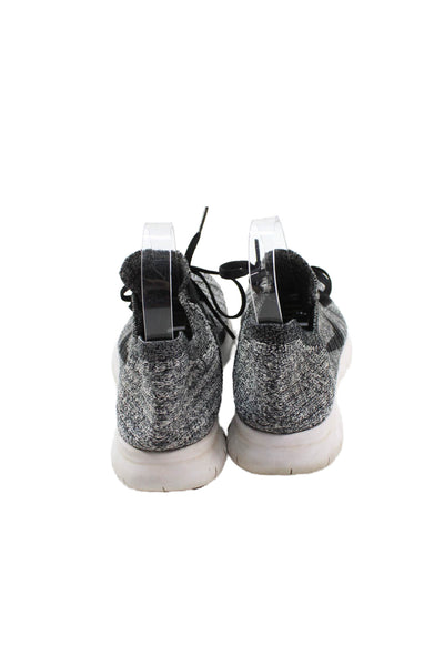 Nike Womens Lace Up Free RN Fly Knit Running Sneakers Gray Size 7.5