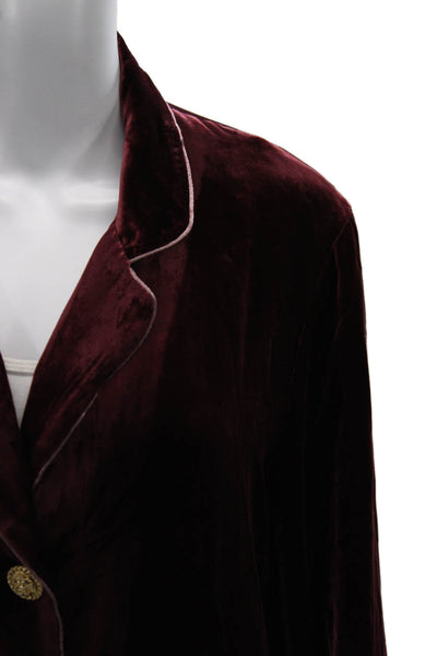 The Kooples Womens Red Viscose Long Sleeve Blazer Size M