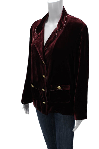 The Kooples Womens Red Viscose Long Sleeve Blazer Size M