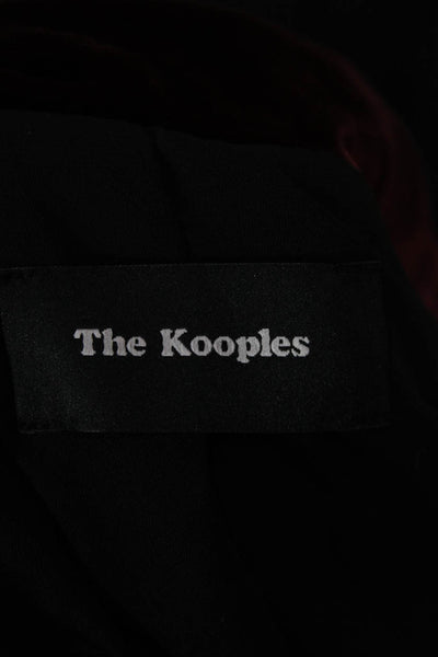 The Kooples Womens Red Viscose Long Sleeve Blazer Size M
