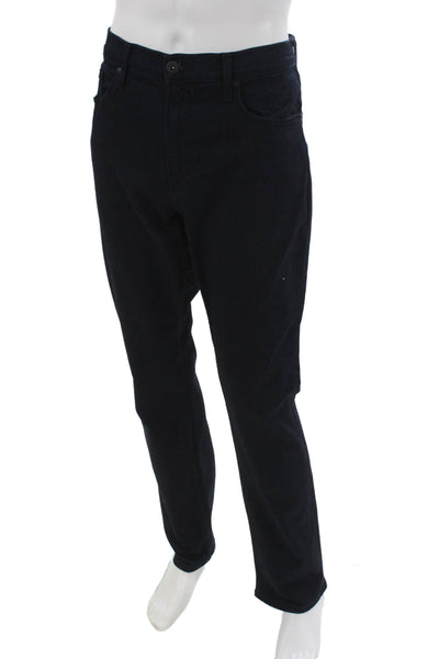 Paige Mens Straight Jeans Blue Viscose Button Size 36