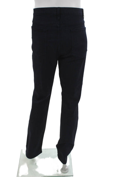Paige Mens Straight Jeans Blue Viscose Button Size 36