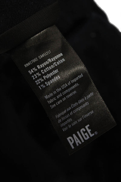 Paige Mens Straight Jeans Blue Viscose Button Size 36
