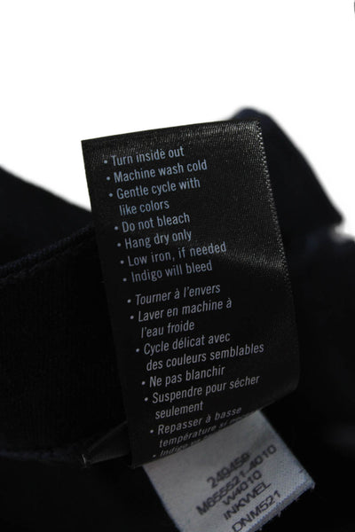 Paige Mens Straight Jeans Blue Viscose Button Size 36