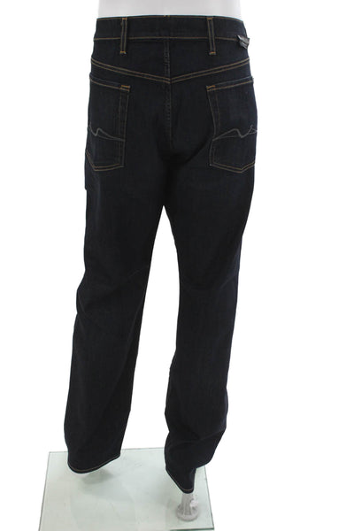 7 For All Mankind Mens Straight Leg Jeans Blue Size 40