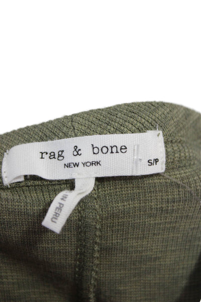 Rag & Bone Womens Green Cotton Crew Neck Short Sleeve T-Shirt Size S