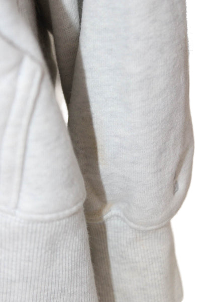 TNA Womens Full Zip Hoodie Gray Cotton Size L