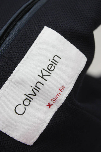 Calvin Klein Mens Blue Nylon Blazer Size 36