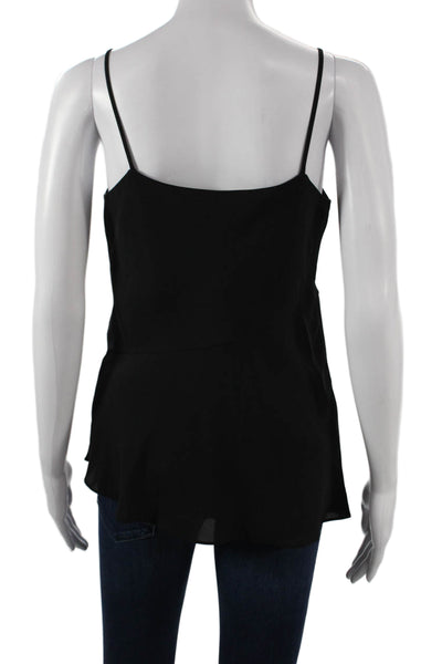 Theory Women Silk Blend Camisole Square Neck Black Size PP