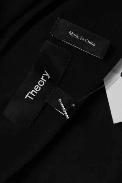 Theory Women Silk Blend Camisole Square Neck Black Size PP