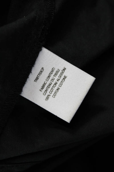 Derek Lam 10 Crosby Womens Black Collared Sleeveless Tunic Button Up Size 8