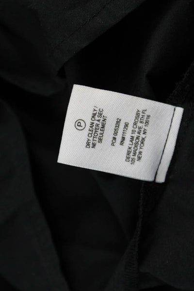 Derek Lam 10 Crosby Womens Black Collared Sleeveless Tunic Button Up Size 8