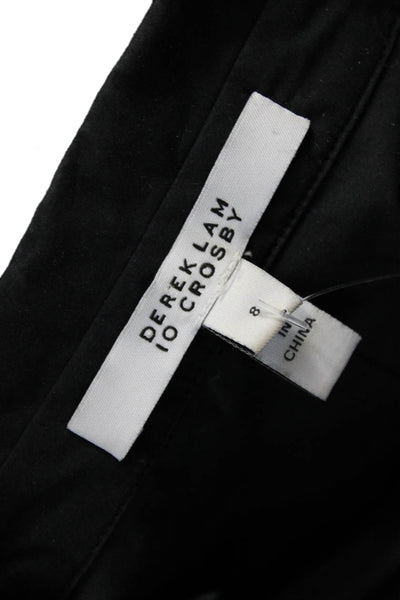 Derek Lam 10 Crosby Womens Black Collared Sleeveless Tunic Button Up Size 8