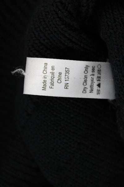Marissa Webb Women Basic Black Cotton V-Neck Sleeveless Tank Pullover Size S
