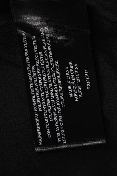 Finders Keepers Womens Cropped High Neck Tank Black Polyester Size XS