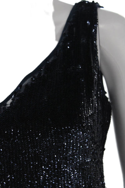 Basix Black Label Women Basic Silk Black Tank V-Neck Sleeveless Zip Size 4