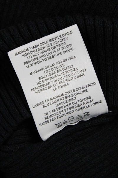 ANR+ Womens Organic Cotton Black Basic T-Shirt 3/4 Sleeve Round Neck Size S