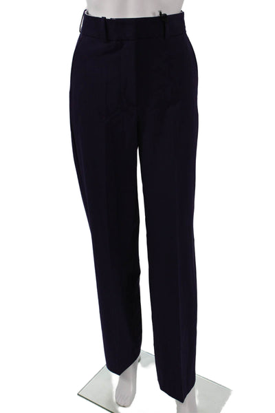 Seventy Womens Dress Pants Purple Solid Polyester Zip Size 40