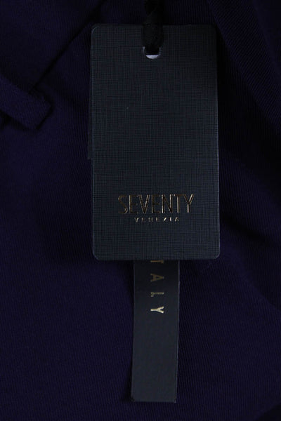 Seventy Womens Dress Pants Purple Solid Polyester Zip Size 40