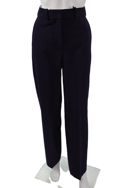 Seventy Womens Dress Pants Purple Polyester Zip Inseam 30 Size 42