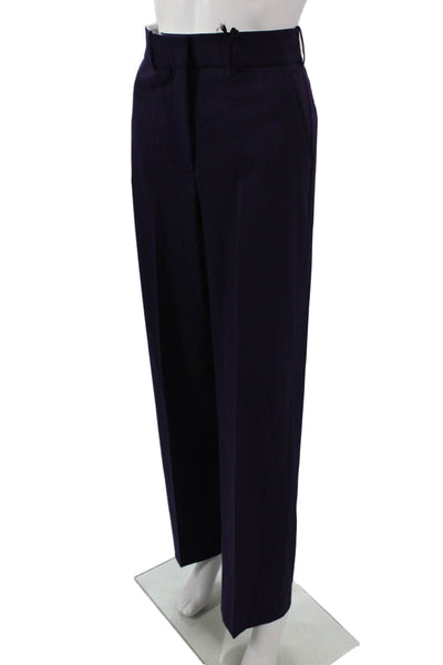 Seventy Womens Dress Pants Purple Polyester Zip Inseam 30 Size 42