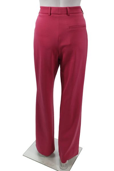 Iris Setlakwe Womens Dress Pants Pink Polyamide Zip Size 6