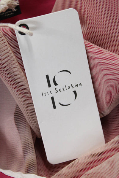 Iris Setlakwe Womens Dress Pants Pink Polyamide Zip Size 6
