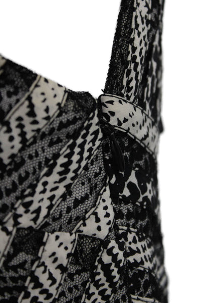 Parker Women Fit & Flare Black Silk Halter Mini Dress Size M