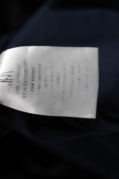dRA Los Angeles Women Trapeze Swing Dress Blue Rayon V-Neck Short Sleeve Size S