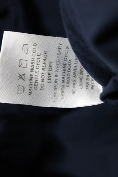 dRA Los Angeles Women Trapeze Swing Dress Blue Rayon V-Neck Short Sleeve Size S