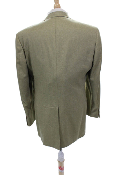 Hart Schaffner Marx Mens Green Blazer Size 40