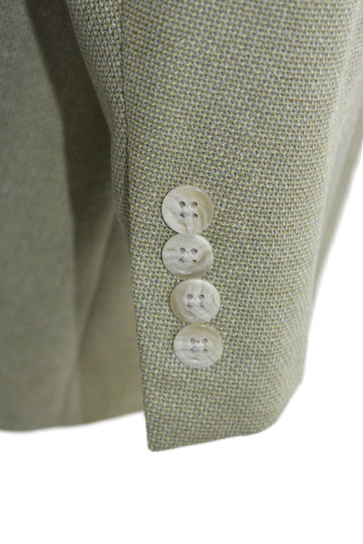 Hart Schaffner Marx Mens Green Blazer Size 40