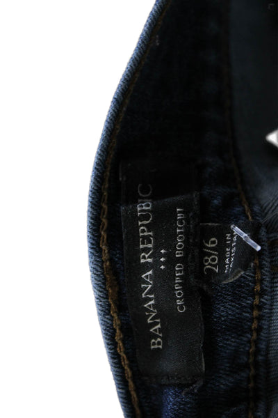 Banana Republic Women High Rise Bootcut Jeans Blue Size 6