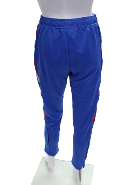 Adidas Womens Track Pants Blue Nylon Pull On Size S