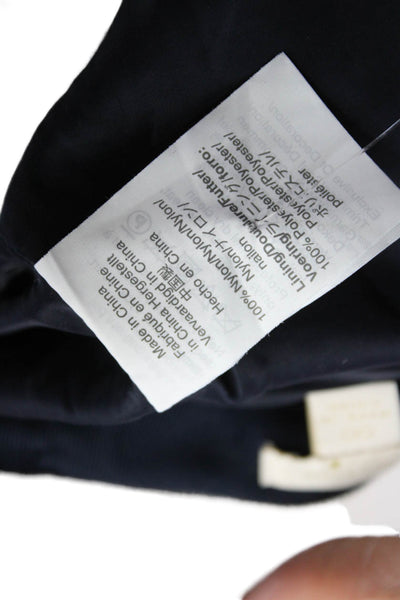 J Crew Collection Womens Straight Pencil Skirt Blue Polyester Size 00