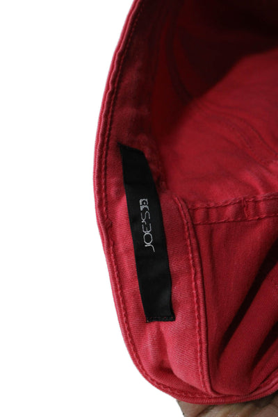 Joes Women Skinny Red Jeans Cotton Blend Low Rise Size 27