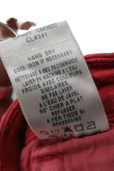 Joes Women Skinny Red Jeans Cotton Blend Low Rise Size 27